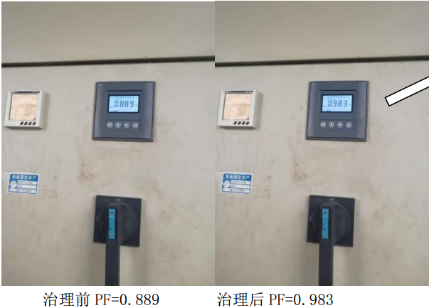 無(wú)功補(bǔ)償效果